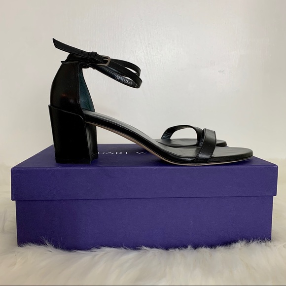 Stuart Weitzman Simple City Block Heel Sandal - Picture 4 of 5